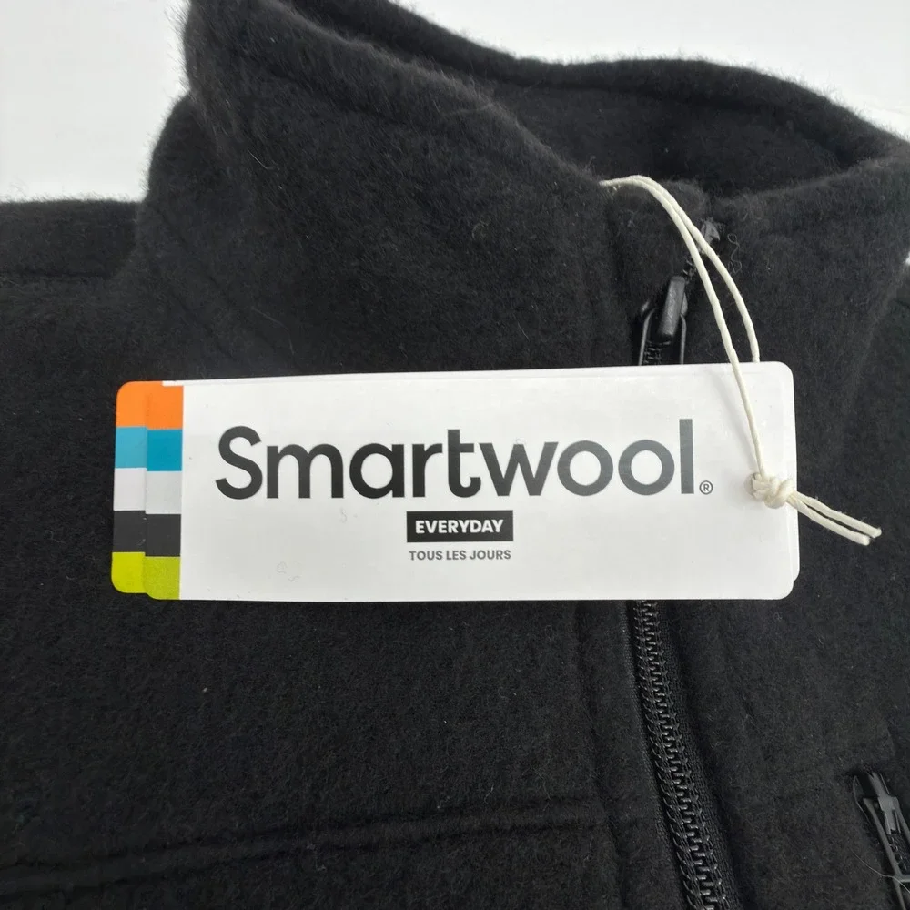 NWT Smartwool Hudson Trail Vest Mens Medium Black Fleece SW016518001-M Outdoors